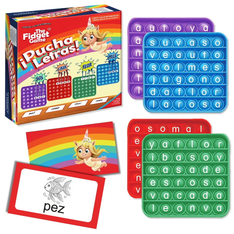 The Fidget Game Pucha Letras CVC Words Games